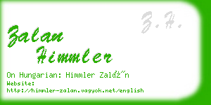 zalan himmler business card